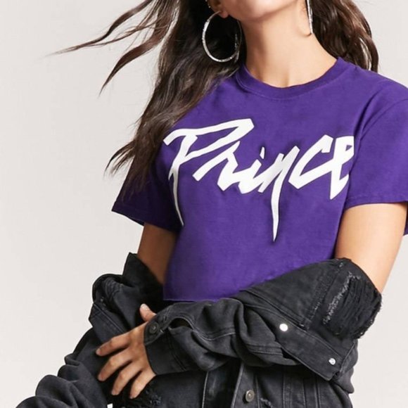 Prince Tops - Prince • Purple Crop T-Shirt || XL Prince Tops - Prince • Purple Crop T-Shirt || XL